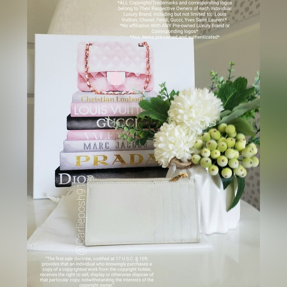 Authentic Pre-owned Yves Saint Laurent Cassandre Fragments Card Case - Picture 2 of 12